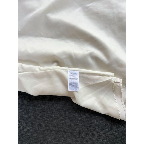 J Crew Womens 4 Scallop Crepe Cami Lined Tank Top Ivory White Adjustable Straps - Picture 12 of 12